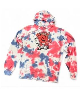 Kool Aid Graphic Hoodie Tie Dye Sweatshirt Retro Style Small